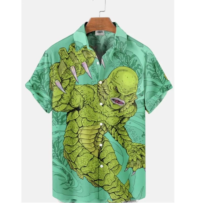 2024 Retro Casual Collar Man's Hawaiian Shirt Cotton With Costume Short Sleeve Top Designer Camisa Floral Masculina