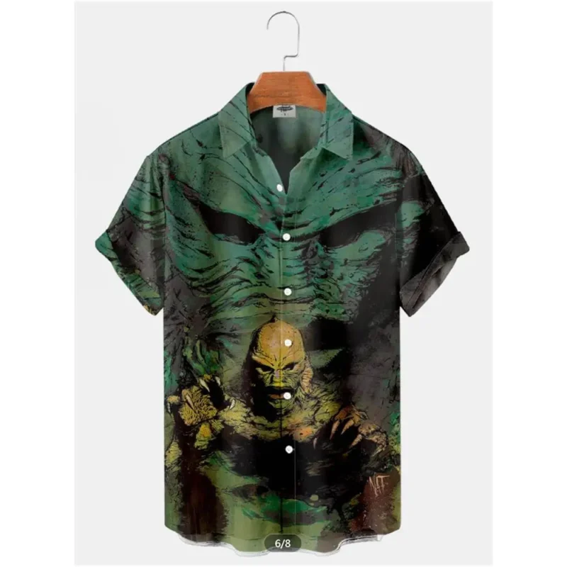 2024 Retro Casual Collar Man's Hawaiian Shirt Cotton With Costume Short Sleeve Top Designer Camisa Floral Masculina - Image 2