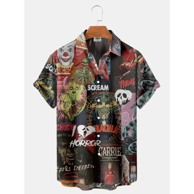 2024 Retro Casual Collar Man's Hawaiian Shirt Cotton With Costume Short Sleeve Top Designer Camisa Floral Masculina - Image 5