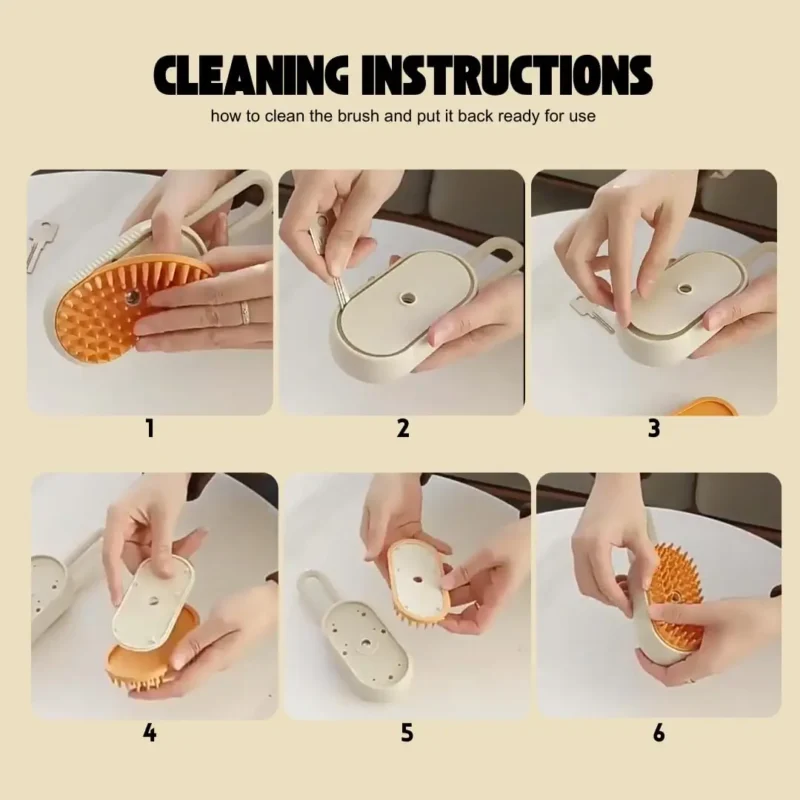 Pet Cleaning Brush Steam Spray - Image 6